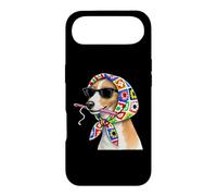Custodia per iPhone Air Italian Greyhound Dog Granny Square Crochet Yarn Uncinetto