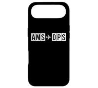 Custodia per iPhone Air Itinerario di volo AMS DPS da Amsterdam a Bali Air Codes