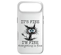 Custodia per iPhone Air Its Fine I'm Fine Everything is Fine Funny Cat Dad Cat Mom