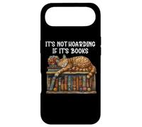 Custodia per iPhone Air It's Not Hoarding If It's Books and Cats Coffee Book Cat Mom