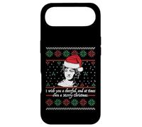 Custodia per iPhone Air Jane Austen - Maglione natalizio con cappello di Babbo Natale