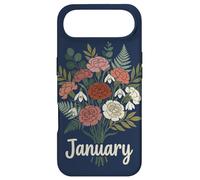 Custodia per iPhone Air January Birth Flower Carnation Snowdrop Cute Floral Birthday