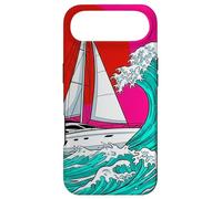 Custodia per iPhone Air Japanese Wave Sailboat Sailing Boating Club Sailor