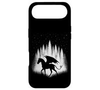 Custodia per iPhone Air Jersey Devil che cammina attraverso le stelle della sera della foresta