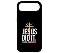 Custodia per iPhone Air Jesus Did It, Bold Cross Retro Bars Christian