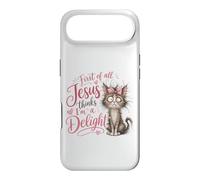 Custodia per iPhone Air Jesus Thinks I'm A Delight Funny Christian Faith Cat Lover