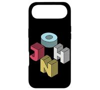 Custodia per iPhone Air John First Given Retro nome isometrico blocco lettere