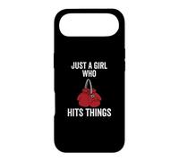 Custodia per iPhone Air Just a Girl Who Hits Things - Guantoni da boxe da donna
