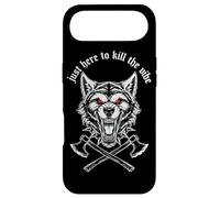 Custodia per iPhone Air Just Here To The Vibe Wolf Head Red Eyes Asse incrociate