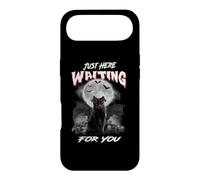 Custodia per iPhone Air Just Here Waiting For You Black Cat Devil Moon Halloween