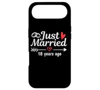 Custodia per iPhone Air Just Married 18 Anni fa Coppia divertente anniversario di matrimonio
