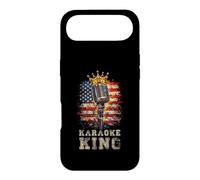 Custodia per iPhone Air Karaoke King Singer Microfono Vintage Bandiera Americana Canto