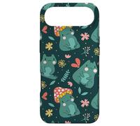 Custodia per iPhone Air Kawaii Mushroom Frog With Toadstool Cute Floral Fall Pattern