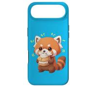 Custodia per iPhone Air Kawaii Red Panda Bamboo Cat Munching Felicemente