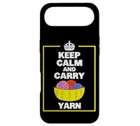 Custodia per iPhone Air Keep Calm and Carry Yarn Funny Knitting Design
