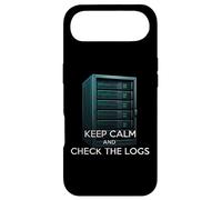 Custodia per iPhone Air Keep Calm And Check The Logs Sysadmin IT Tech Humor