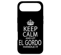 Custodia per iPhone Air Keep Calm And Let El Gordo Handle It Big Man Hispanic Detto