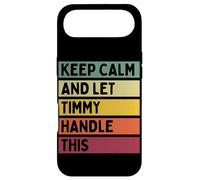 Custodia per iPhone Air Keep Calm And Let Timmy Handle This Funny Custom Retro Citazione