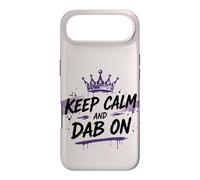 Custodia per iPhone Air Keep Calm Dab On Makeup Queen Crown Purple Funny
