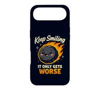 Custodia per iPhone Air Keep Smiling It Only Gets Worse Funny Meteor Citazione