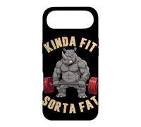 Custodia per iPhone Air Kinda Fit Sorta Fat Fitness - Divertente sollevamento pesi con rinoceronte