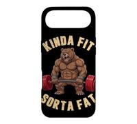 Custodia per iPhone Air Kinda Fit Sorta Fat Fitness - Orso divertente per sollevamento pesi