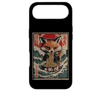 Custodia per iPhone Air Kitsune Fox Mangiare Ramen Noodles Onda giapponese Ukiyo-e