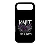 Custodia per iPhone Air Knitting Crafter Knit Like A Boss Heavy Metals Skull