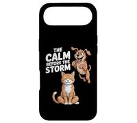 Custodia per iPhone Air La calma prima della tempesta (Gatto e cane)