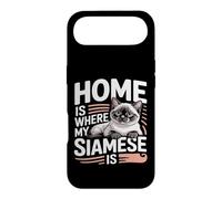 Custodia per iPhone Air La casa è dove il mio siamese è un simpatico amante dei gatti