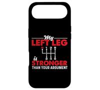 Custodia per iPhone Air La mia gamba sinistra è più forte della tua auto a cambio manuale argomento