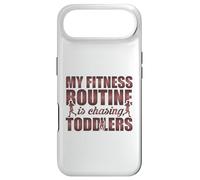Custodia per iPhone Air La mia routine di fitness è Chasing Toddlers Citazione divertente