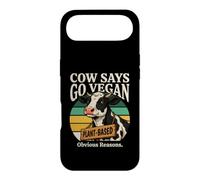 Custodia per iPhone Air La mucca dice che va vegano a base vegetale ovvi motivi