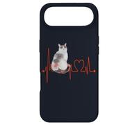 Custodia per iPhone Air LaPerm Cat Heartbeat ECG divertente I Love My Cat