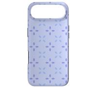 Custodia per iPhone Air Lavender Pastel Blue Purple Cross Leaves Petals Pattern