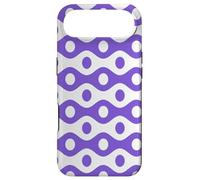 Custodia per iPhone Air Lavender Purple Wavy Lines Circular Dot Playful Retro Patten