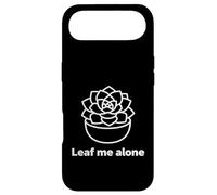 Custodia per iPhone Air Leaf Me Alone, succulento, gioco di parole, umorismo introverso, design artistico