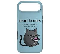 Custodia per iPhone Air Leggere Libri Drink Coffee Fight Evil Funny Cat