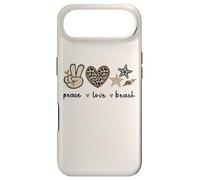 Custodia per iPhone Air Leopard Peace Love Beach, fresche vibrazioni estive, amanti della spiaggia