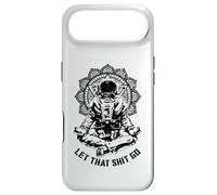 Custodia per iPhone Air Let That Shit Go Funny Yoga Astronauta Mandala Meditazione