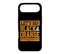 Custodia per iPhone Air Let's Go Black & Orange Team Colours Vintage Game Day
