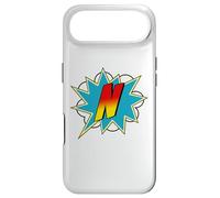 Custodia per iPhone Air Lettera N Supereroe Nome Comico Lettera Retro Costume