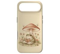 Custodia per iPhone Air Lettura della rana nella foresta sotto i funghi