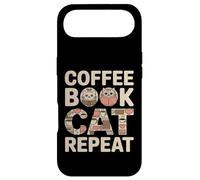 Custodia per iPhone Air Libro del caffè Cat Repeat Cute Cozy Cat Lover