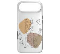 Custodia per iPhone Air Line Art Belgian Malinois Minimalist Belgian Shepherd Mally