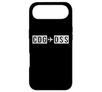 Custodia per iPhone Air Linee di volo CDG DSS da Parigi a Dakar Air Codes