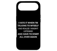 Custodia per iPhone Air Lo odio quando parlo con me stesso. Sarcastic Bold