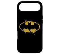 Custodia per iPhone Air Logo Batman Splash Emblema Graffiti Giallo su Nero