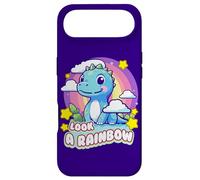 Custodia per iPhone Air Look a Rainbow Cute Dinosaur with a Rainbow and Stars