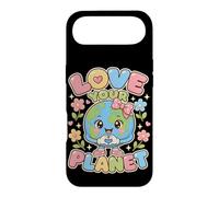 Custodia per iPhone Air Love Your Planet Carino Terra Carattere Grafica Sorridente Globe